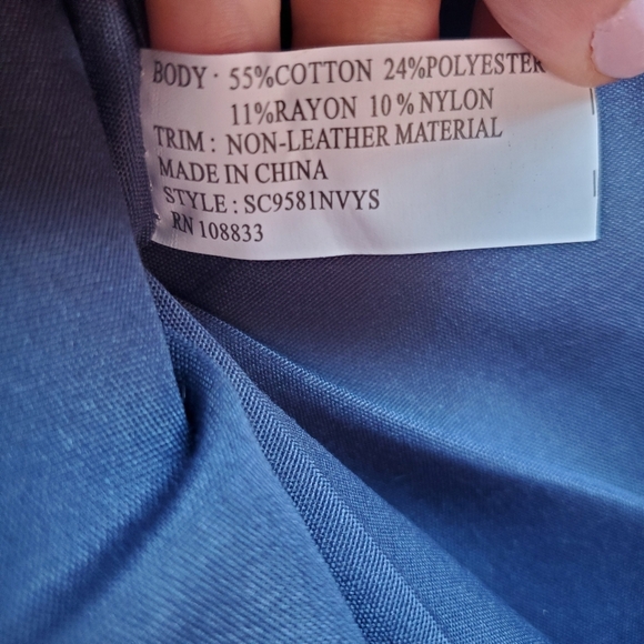 Style & Co fold over nautical striped crossbody bag - Picture 10 of 10